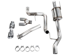 Ford F-150 Performance Exhaust - Side Exit - AWE Tuning - Cat-Back, 0FG with 180 Technology - Chrome Silver - `21-`25